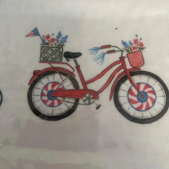 SUR LA TABLE Serving Platter Bicycles Red‎ White Blue. - Picture 3 of 7